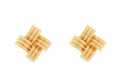 textured square stud earrings