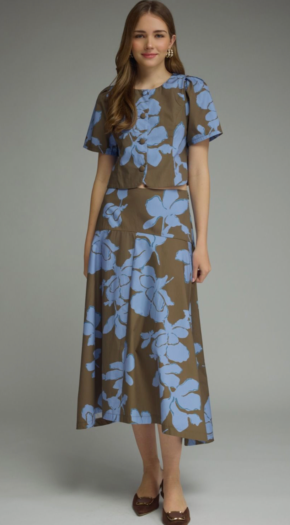 luna floral skirt