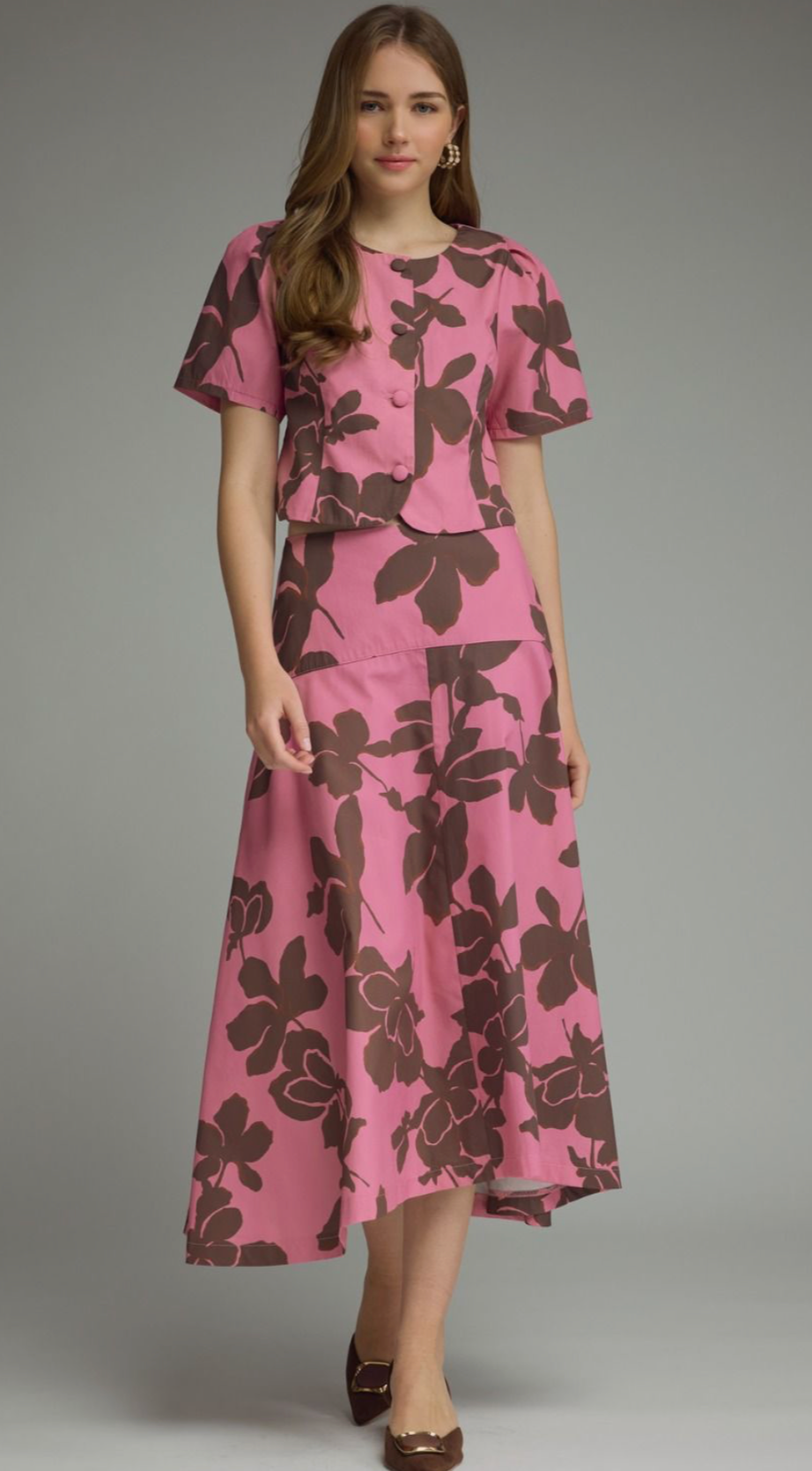 luna floral skirt