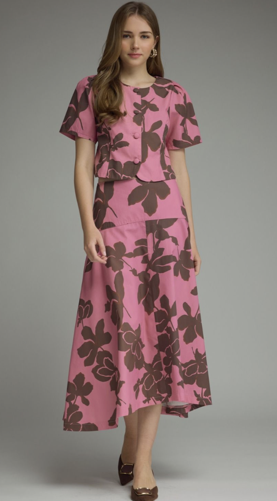 luna floral skirt