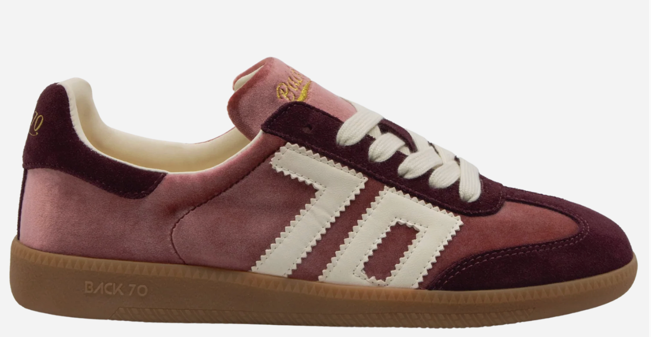 cloud w26 velvet wine butter sneakers