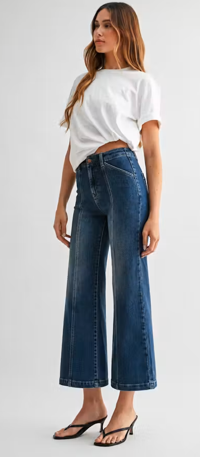 paola wide leg with seam lines