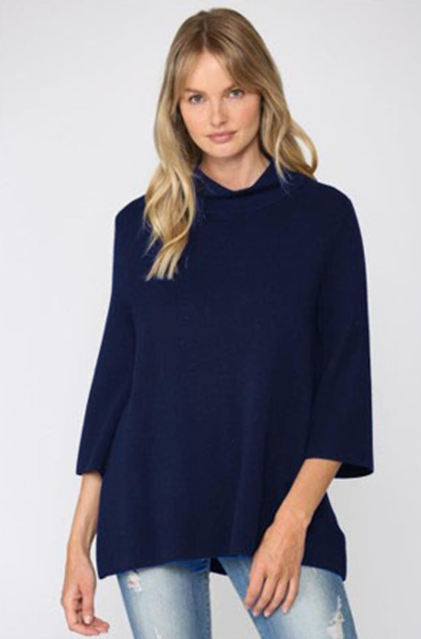 davis mock neck sweater