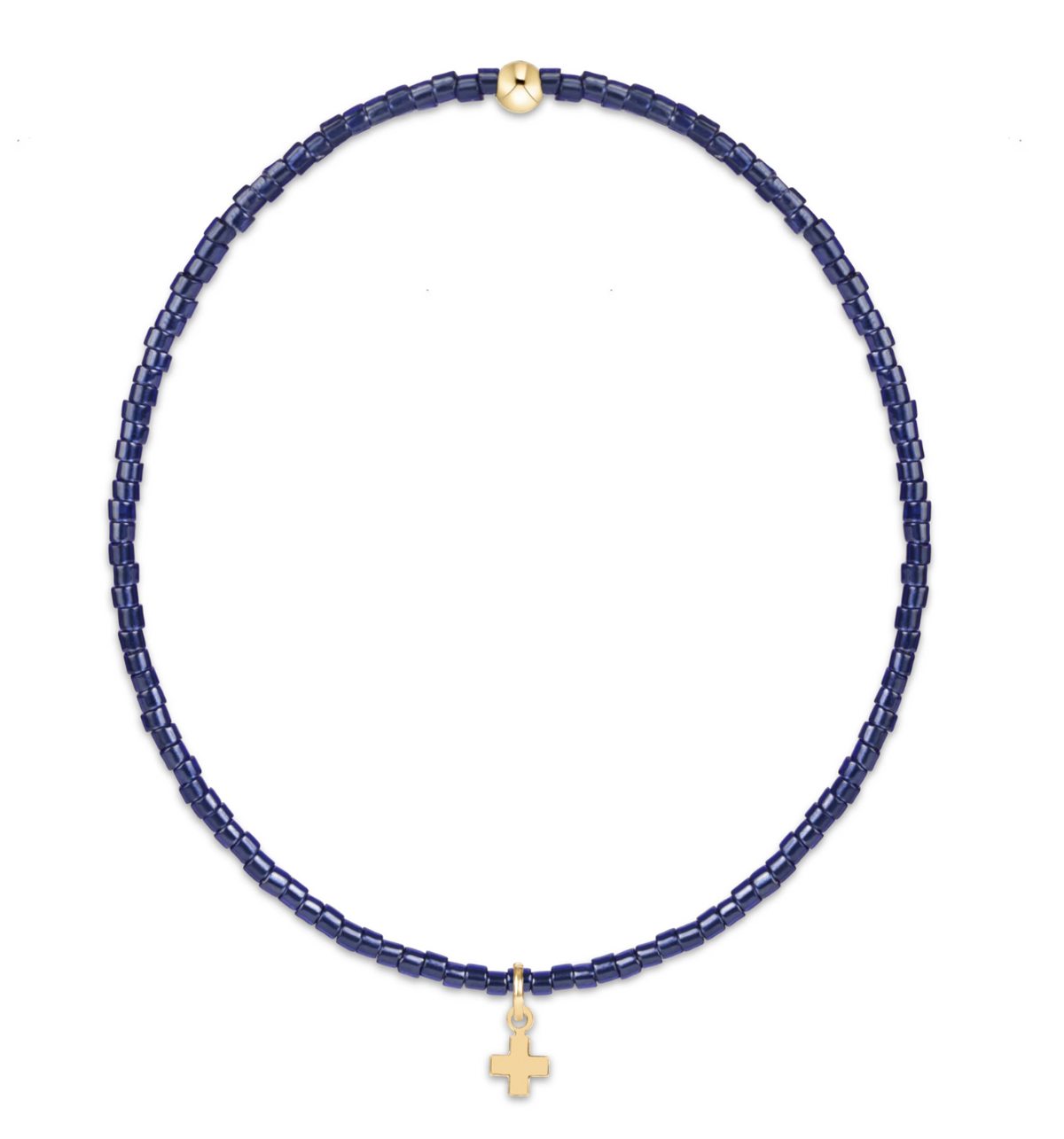 hope classic navy bracelet signature cross small gold charm