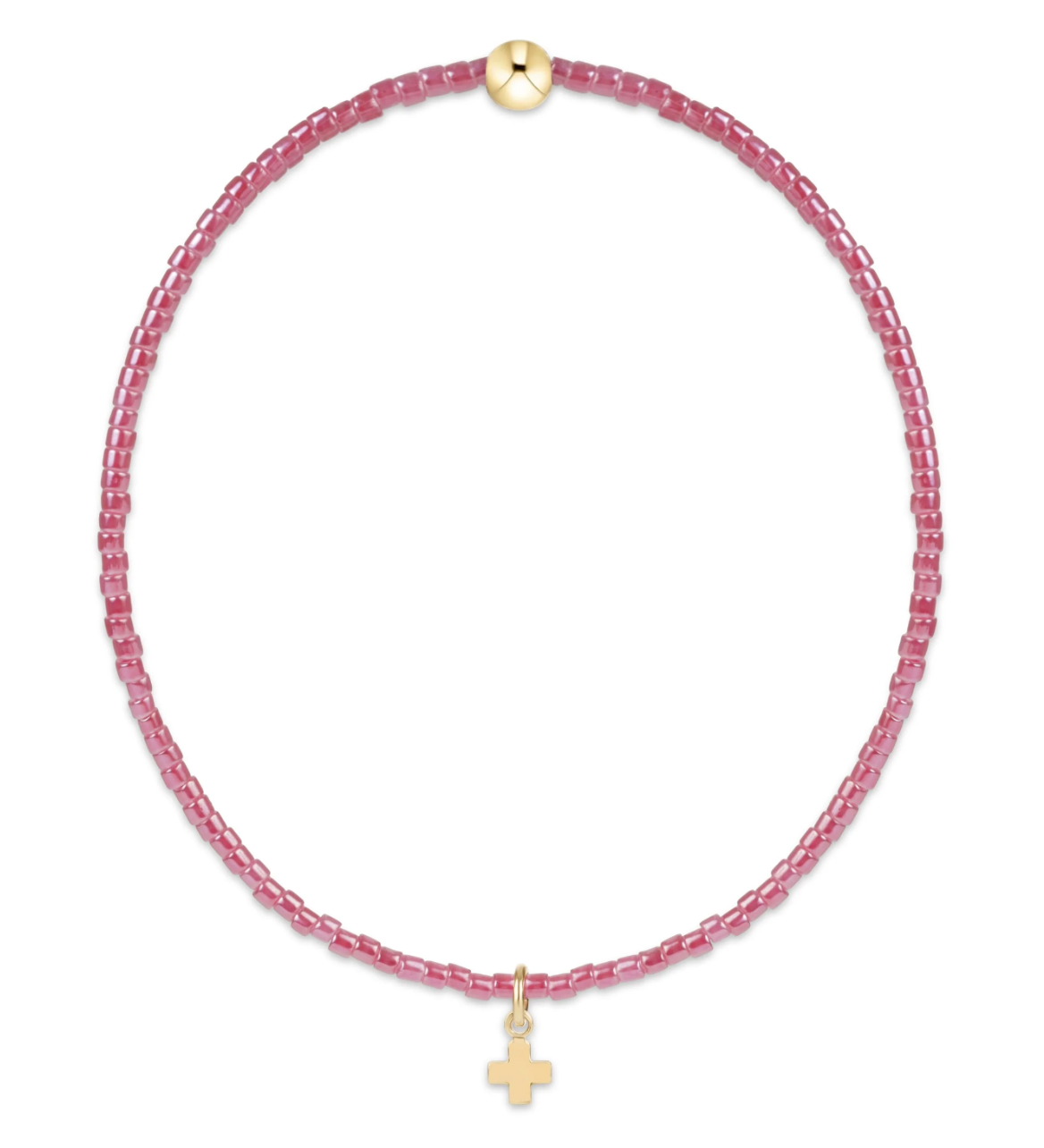 hope classic pink champagne bracelet signature cross small gold charm