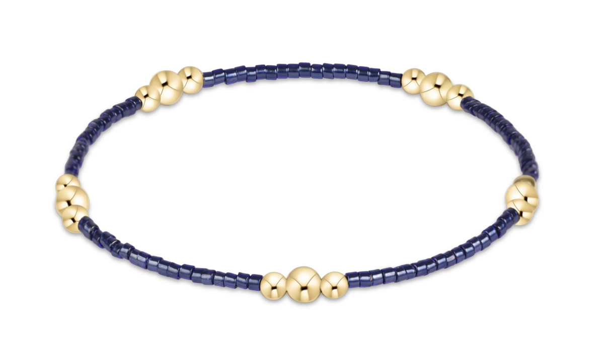hope purpose gold bracelet navy