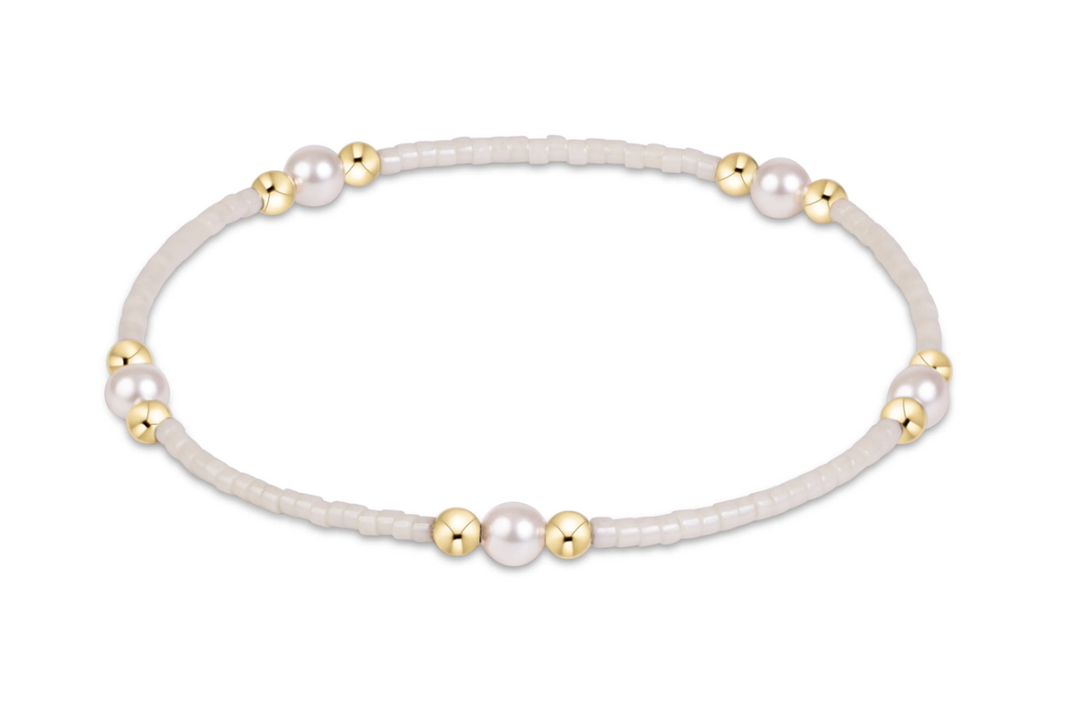 hope purpose pearl bracelet milkshake