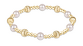 dignity sincerity gold 6mm bracelet - pearl