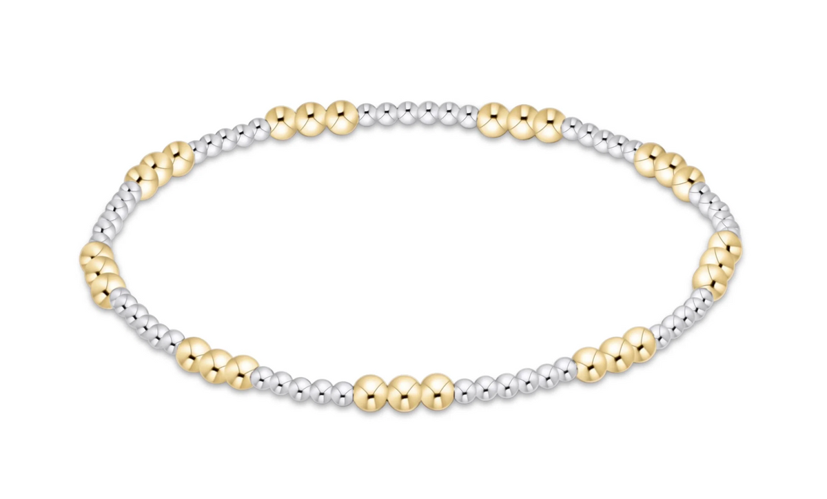 joy mixed metal 3mm bracelet