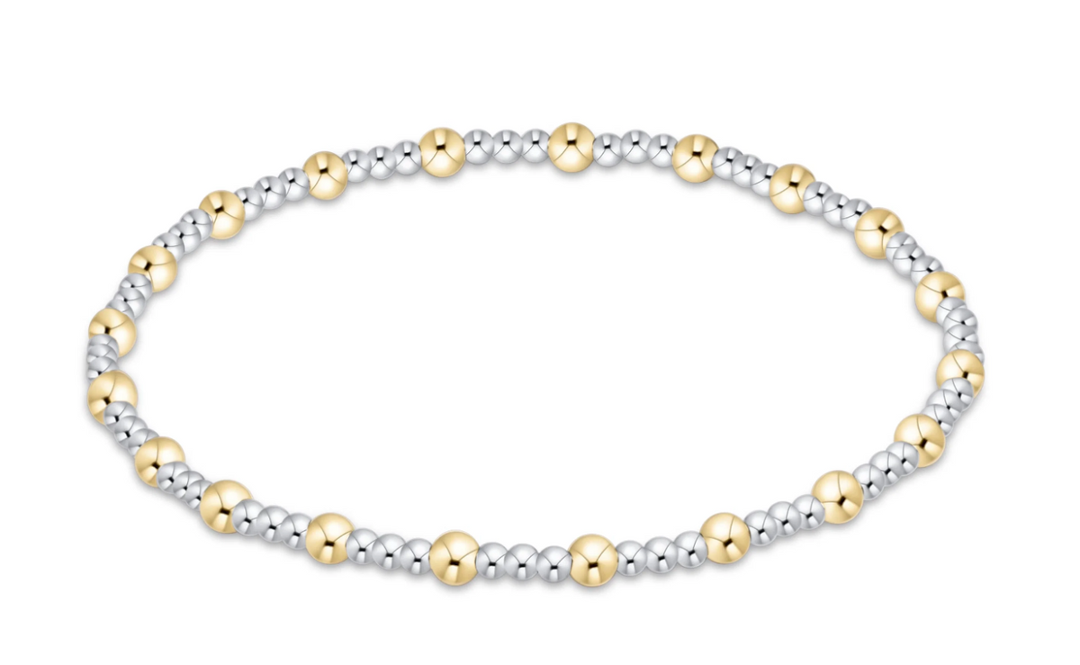sincerity mixed metal 3mm bracelet