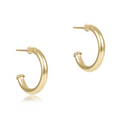 round gold 0.5" post hoop