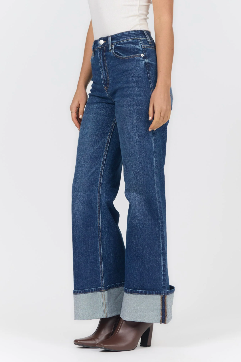 fiona high rise wide leg jeans castillion