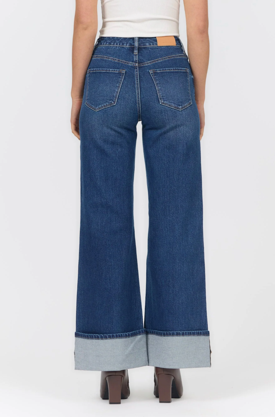 fiona high rise wide leg jeans castillion