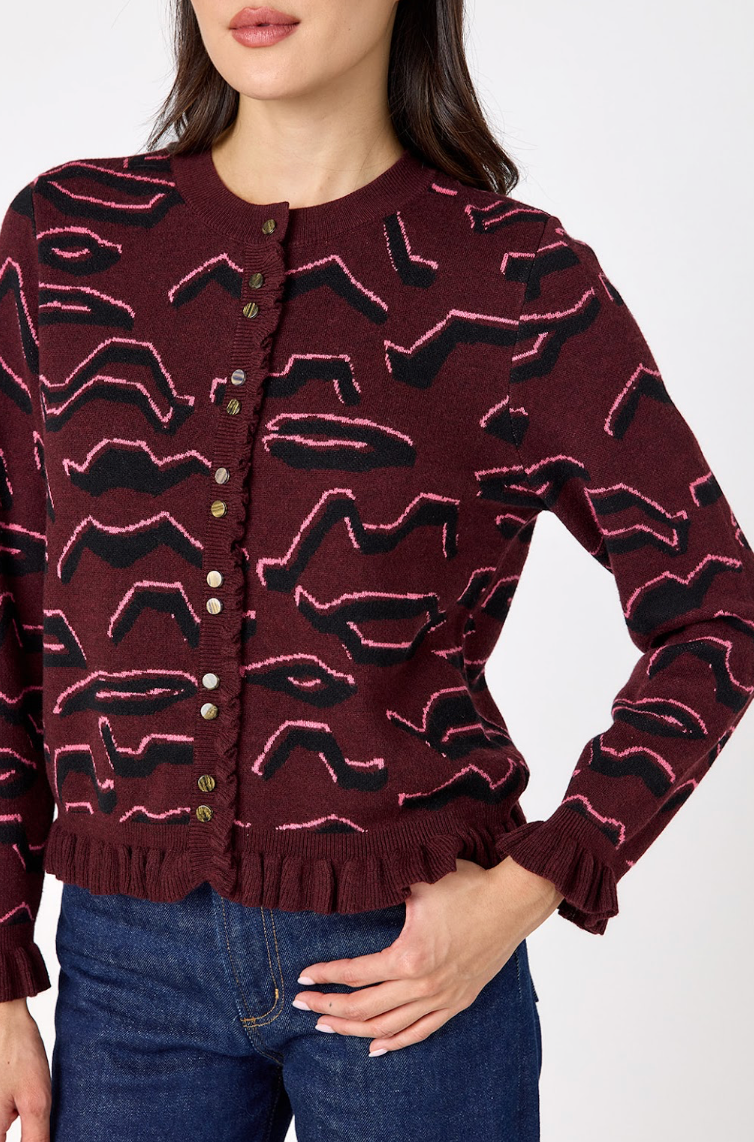 sutton cardigan tibetan tiger