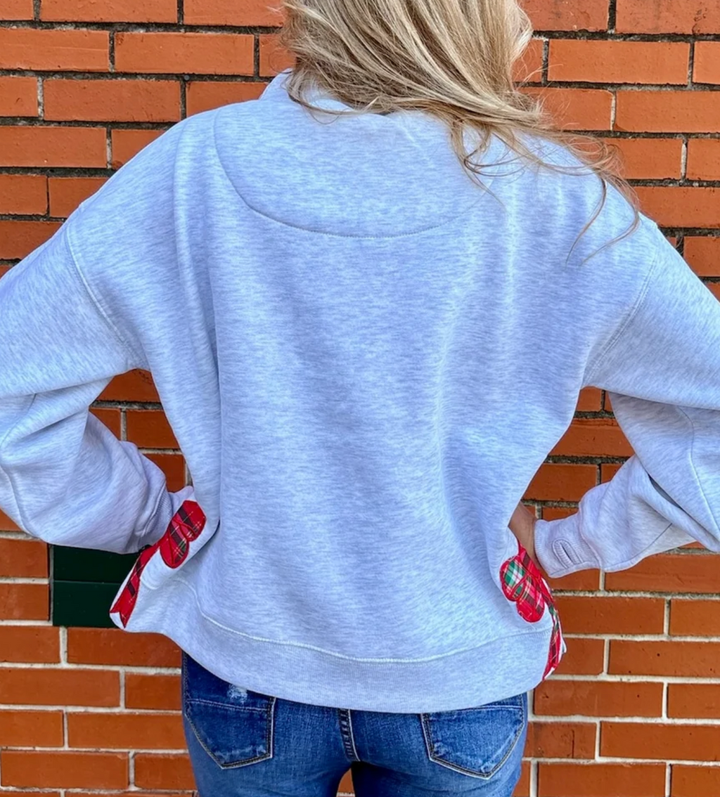 merry christmas bow sweatshirt