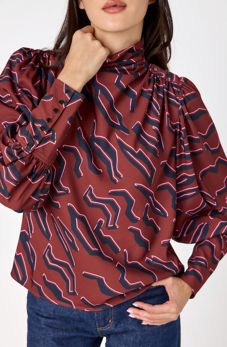 florence blouse tibetan tiger