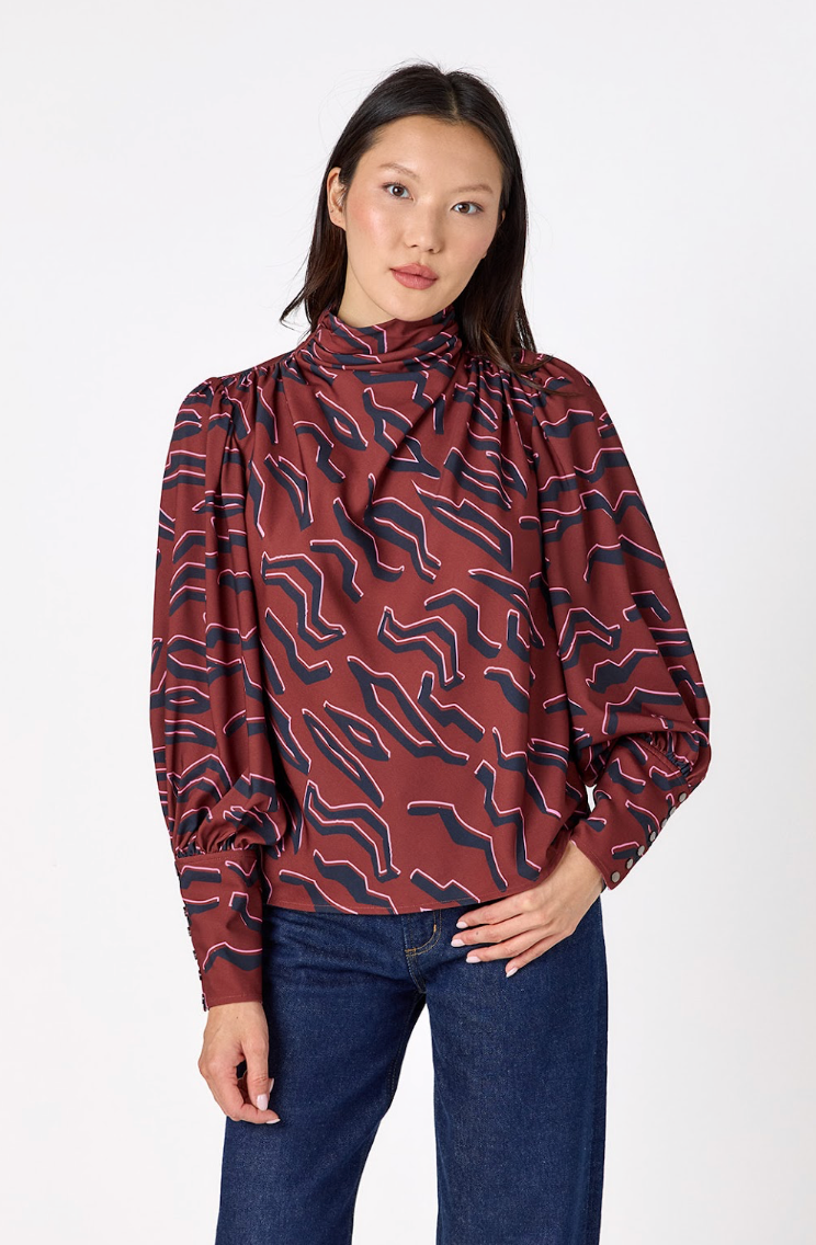 florence blouse tibetan tiger
