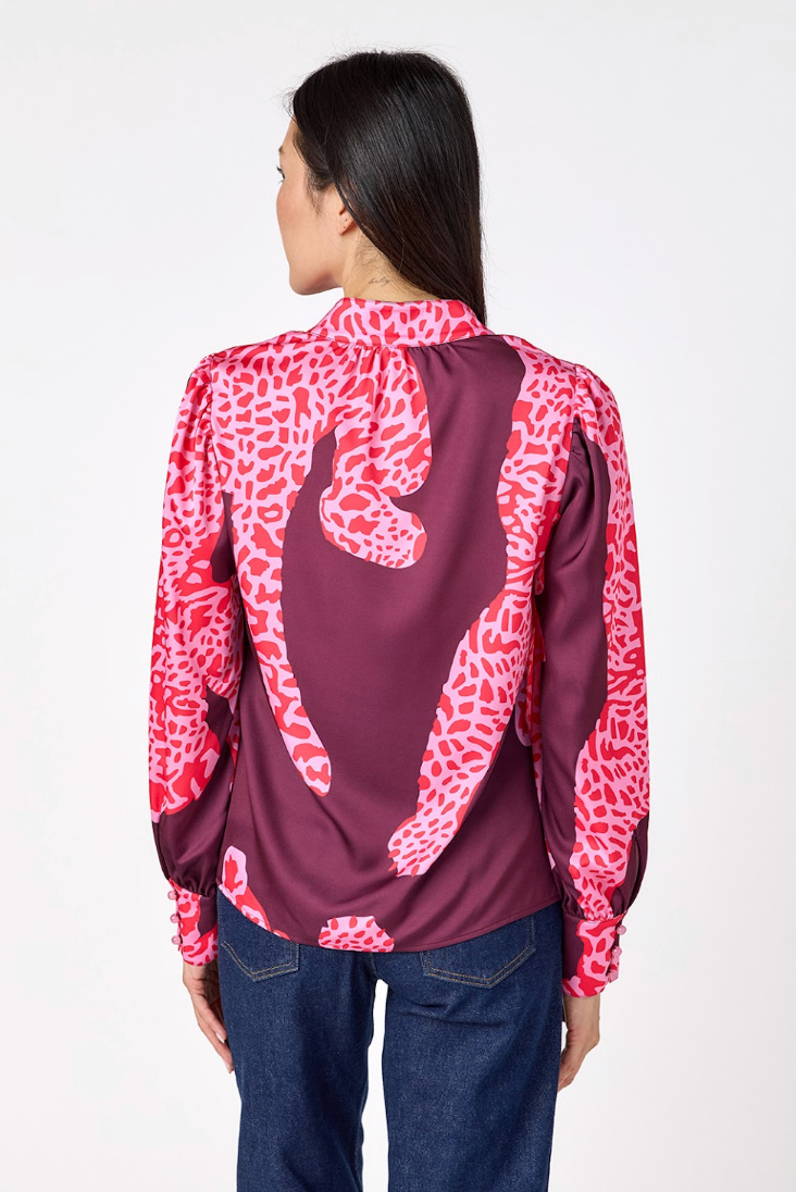 leland blouse catwalk pink