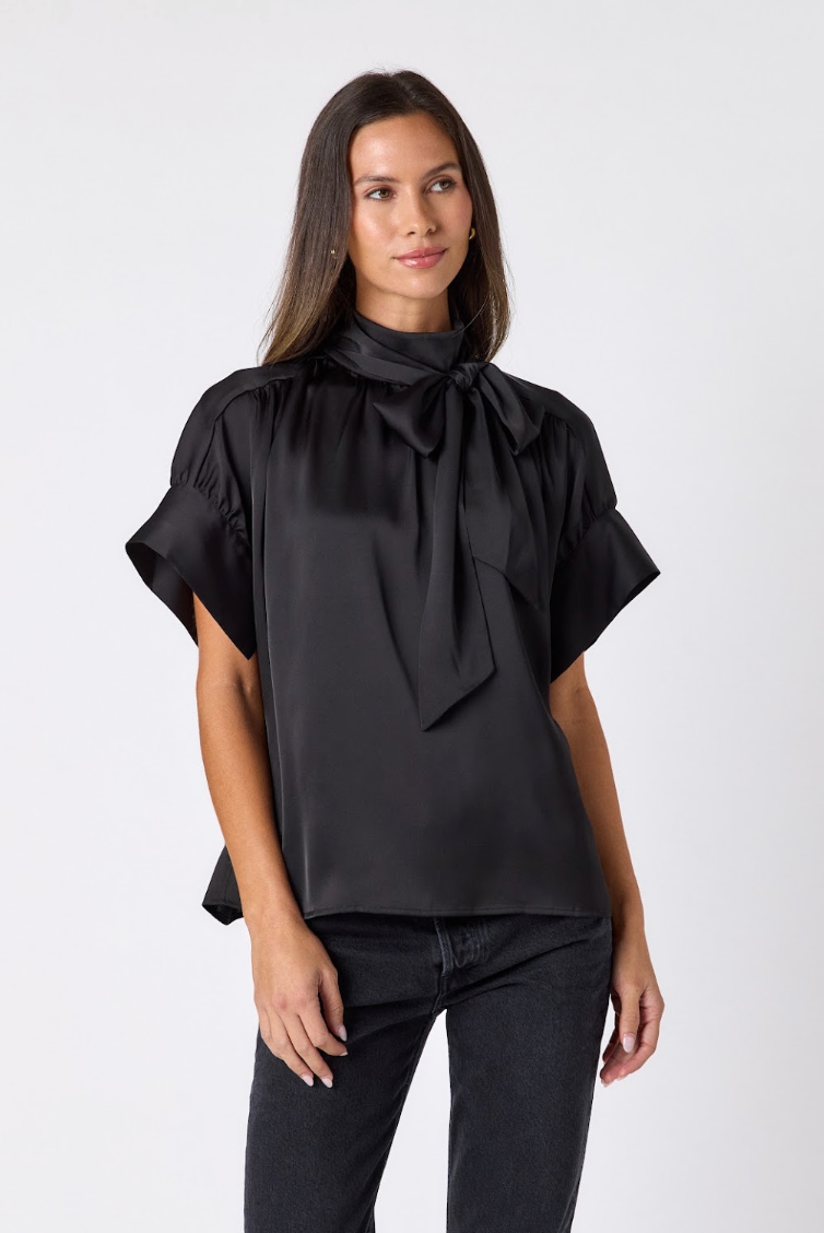 lillian blouse black