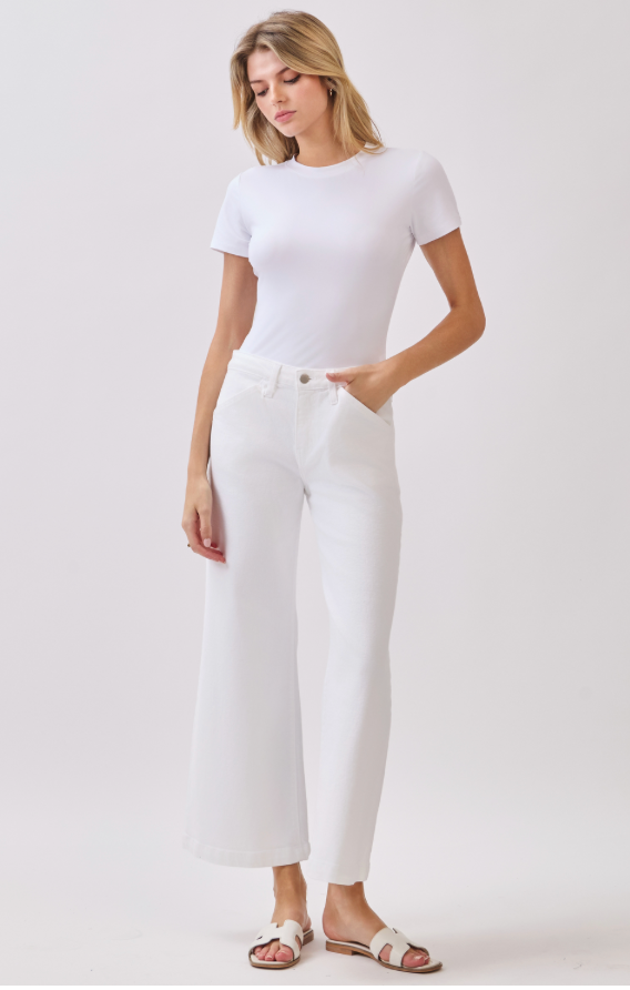 genoa slant pocket crop jean