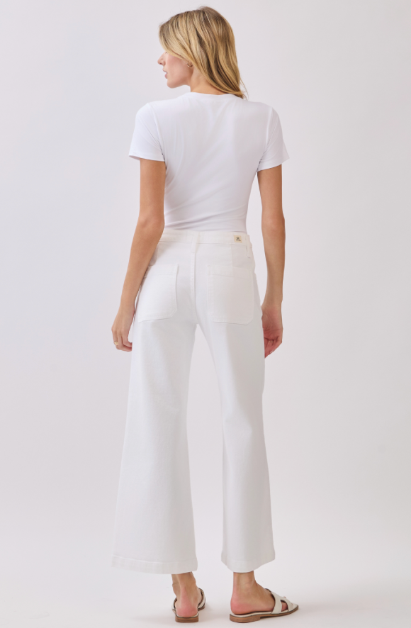 genoa slant pocket crop jean