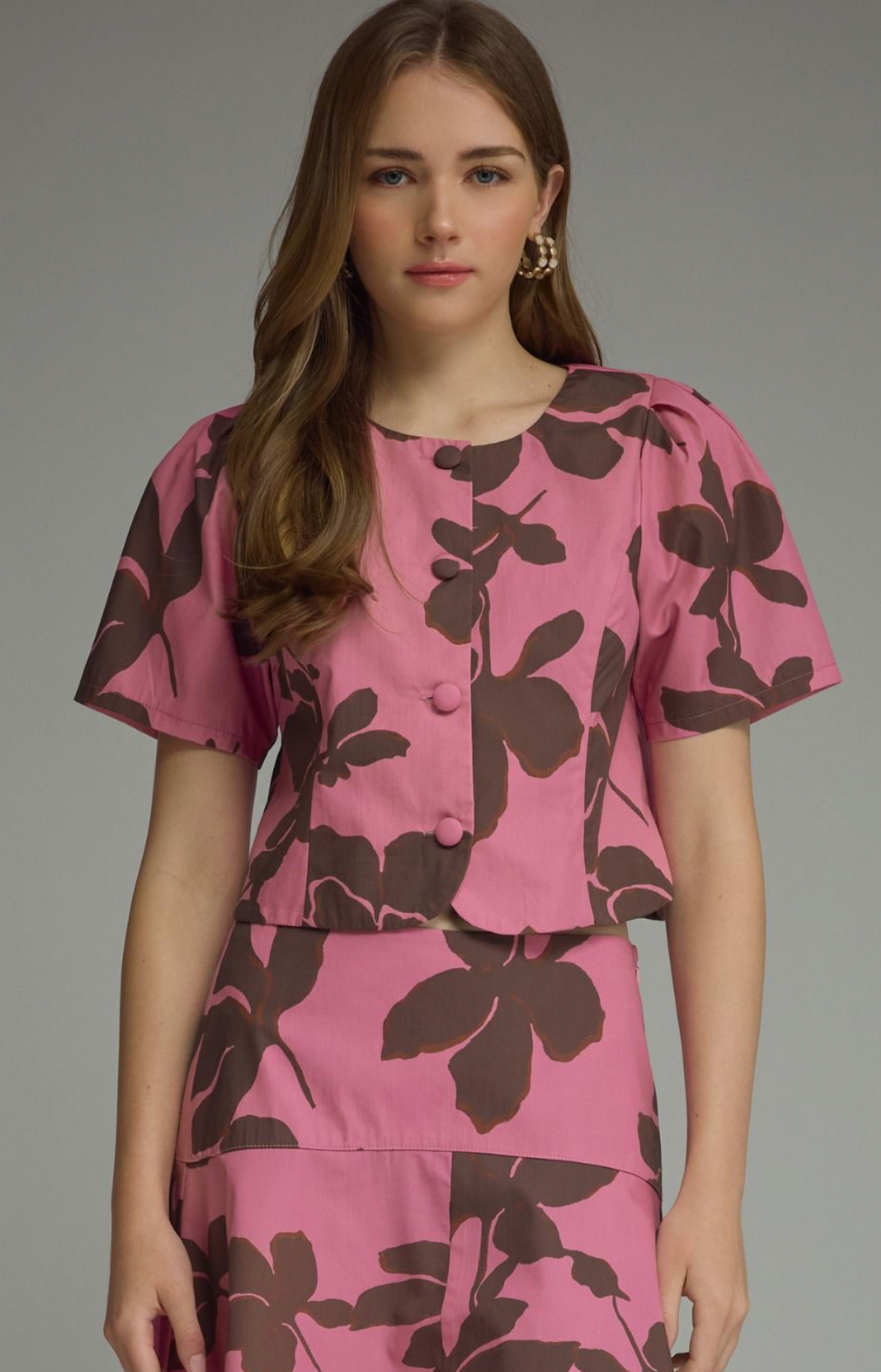 danielle print top