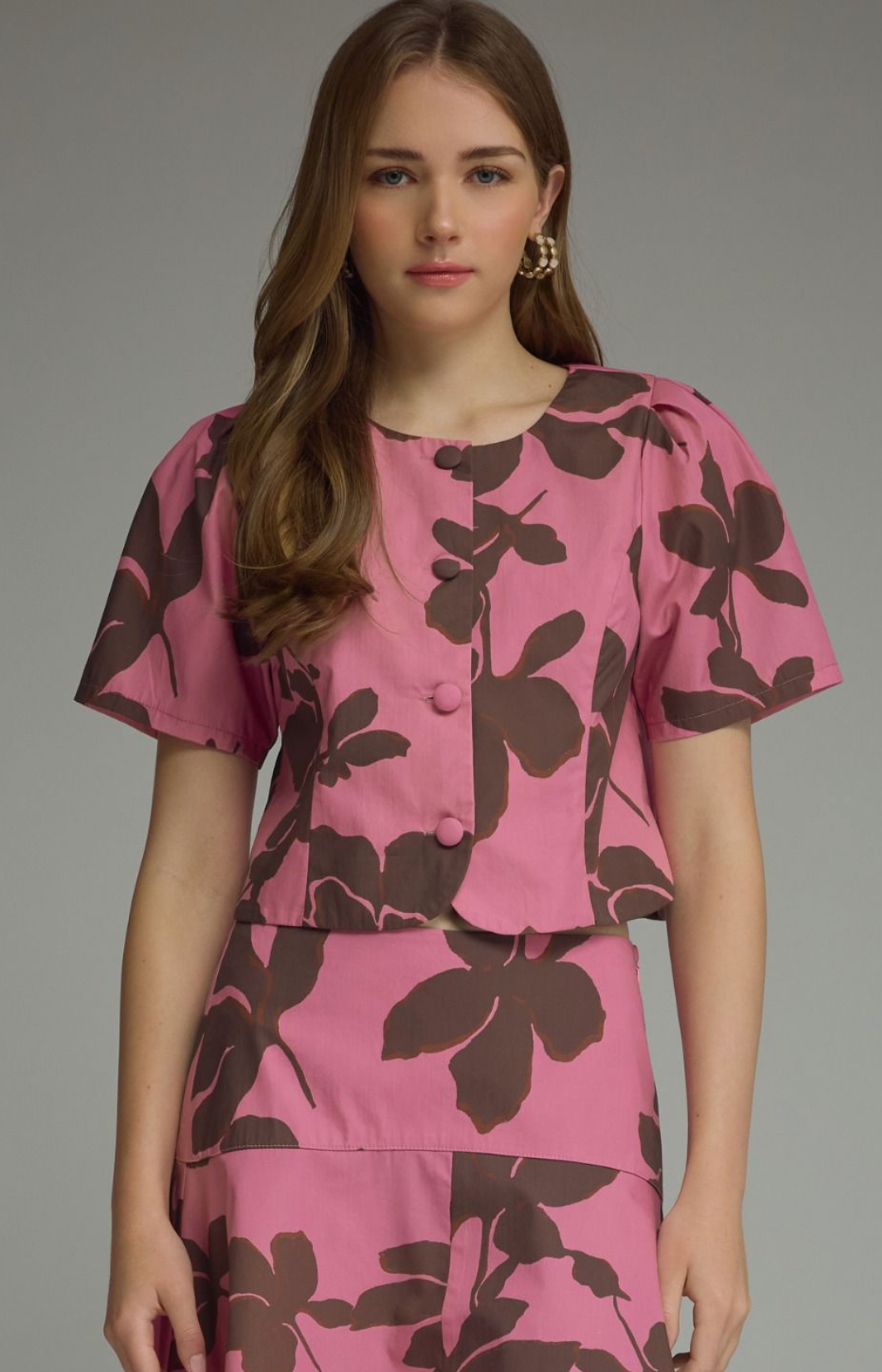 danielle print top