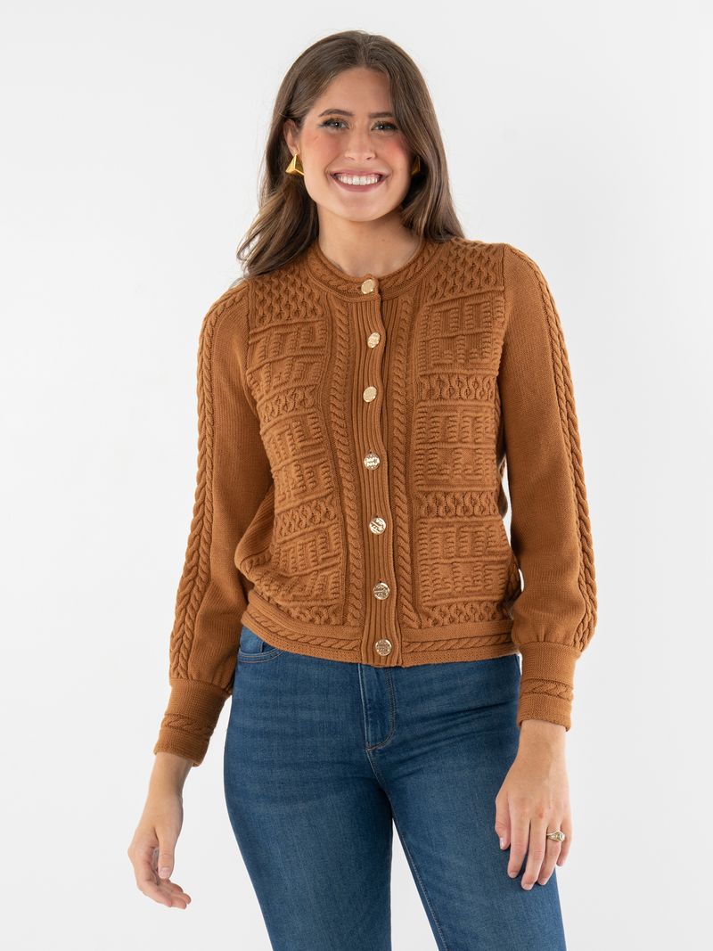 chloe cardigan brown sugar
