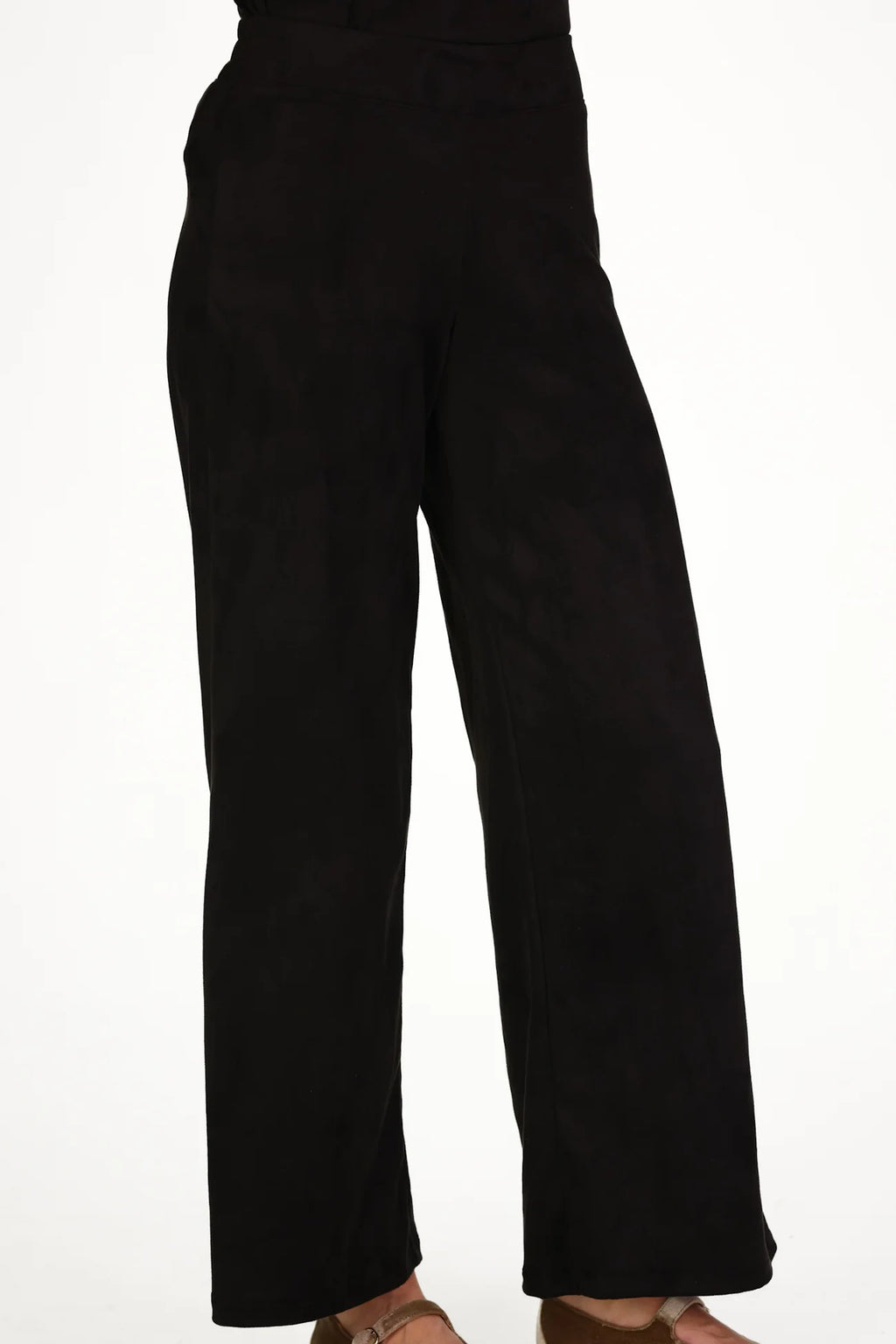 sasha pant black stretch suede