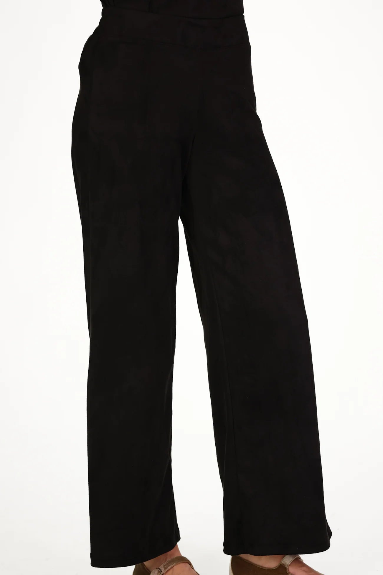 sasha pant black stretch suede