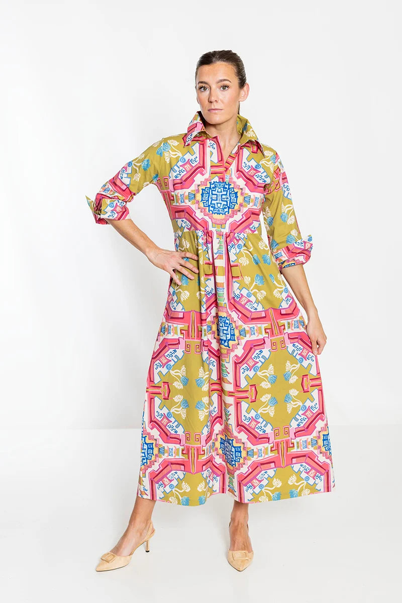 surcie blythe empire dress long