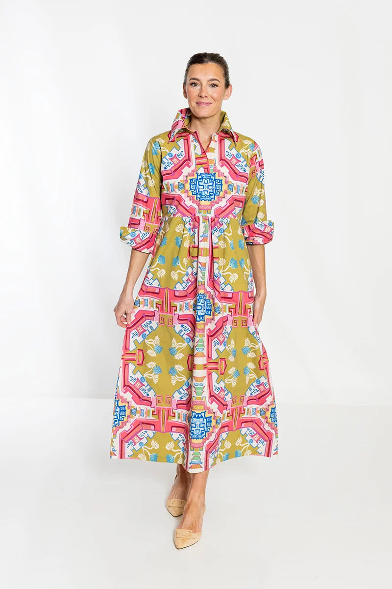 surcie blythe empire dress long