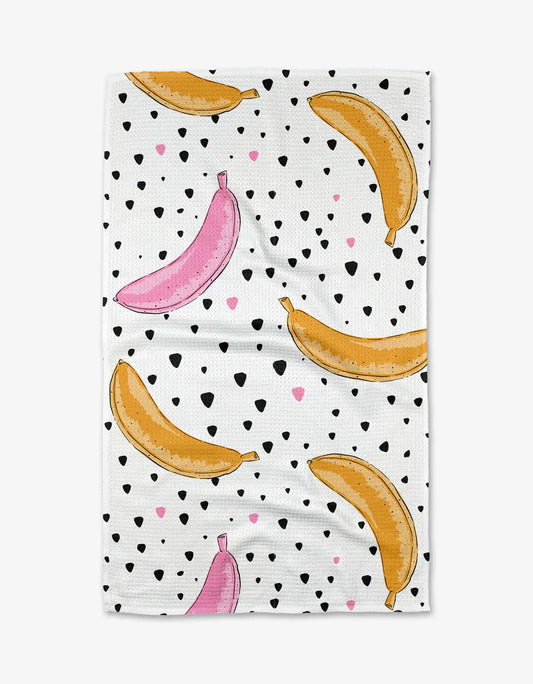 color pop bananas tea towel