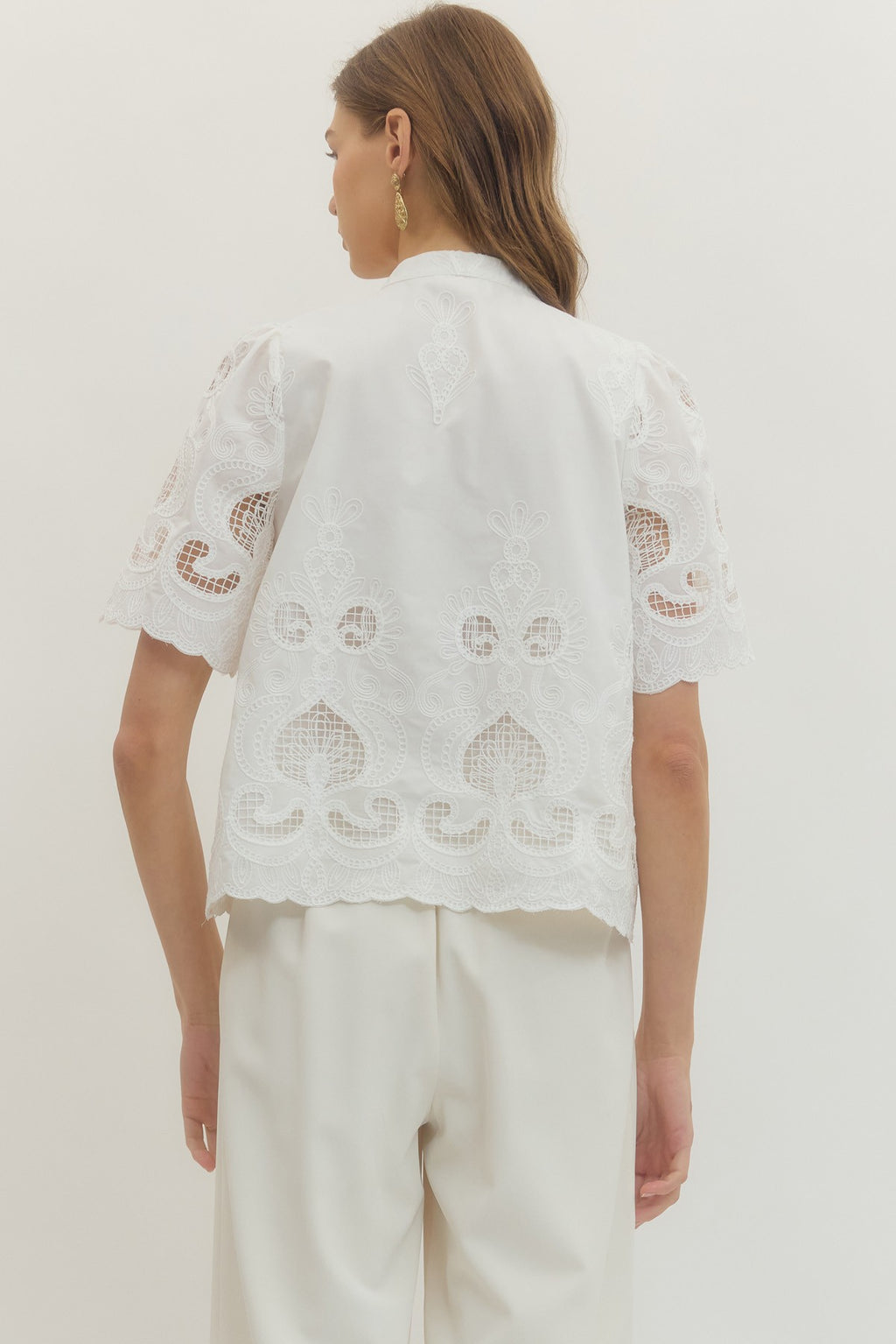 corrine embroidered blouse