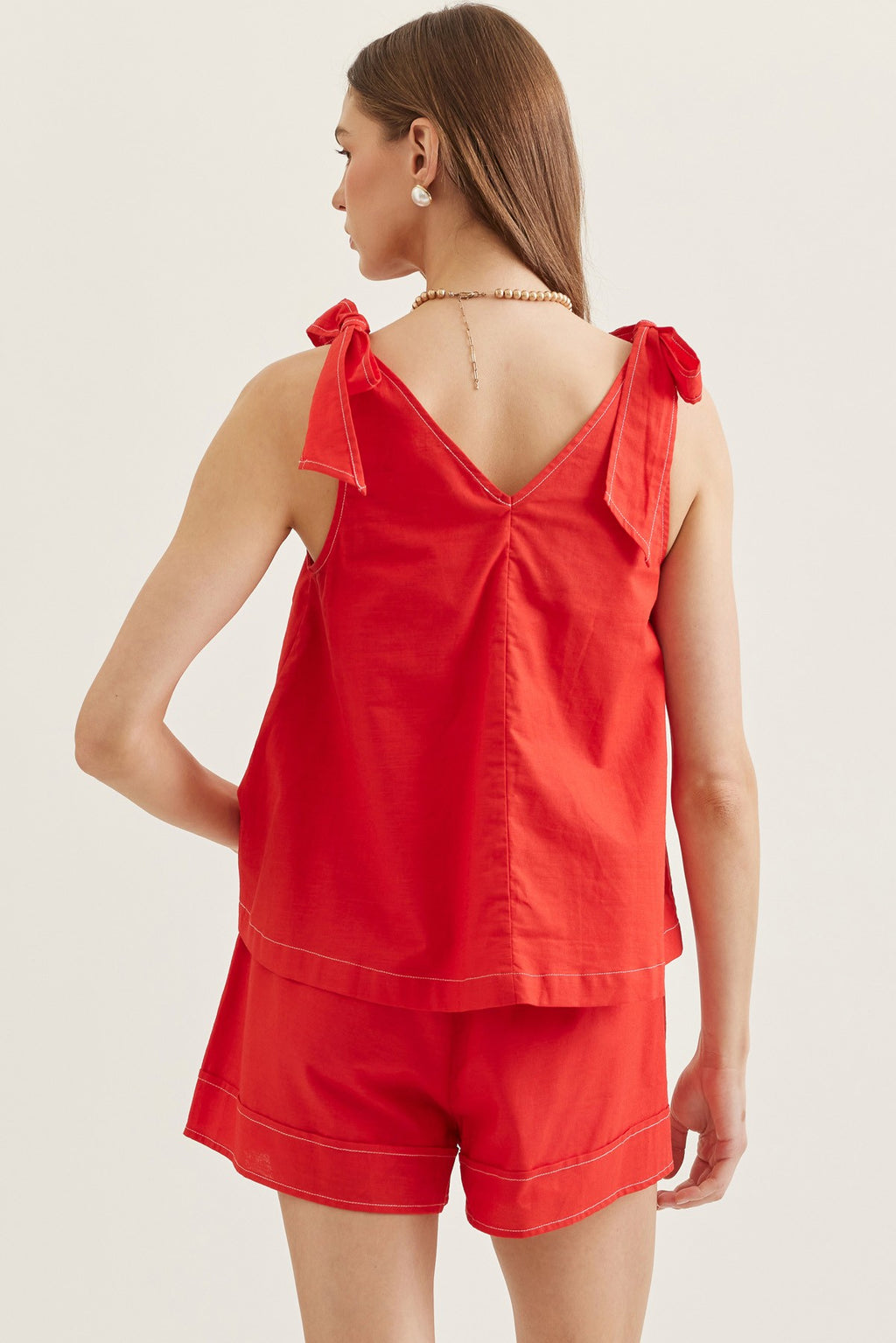 steph shoulder tie top