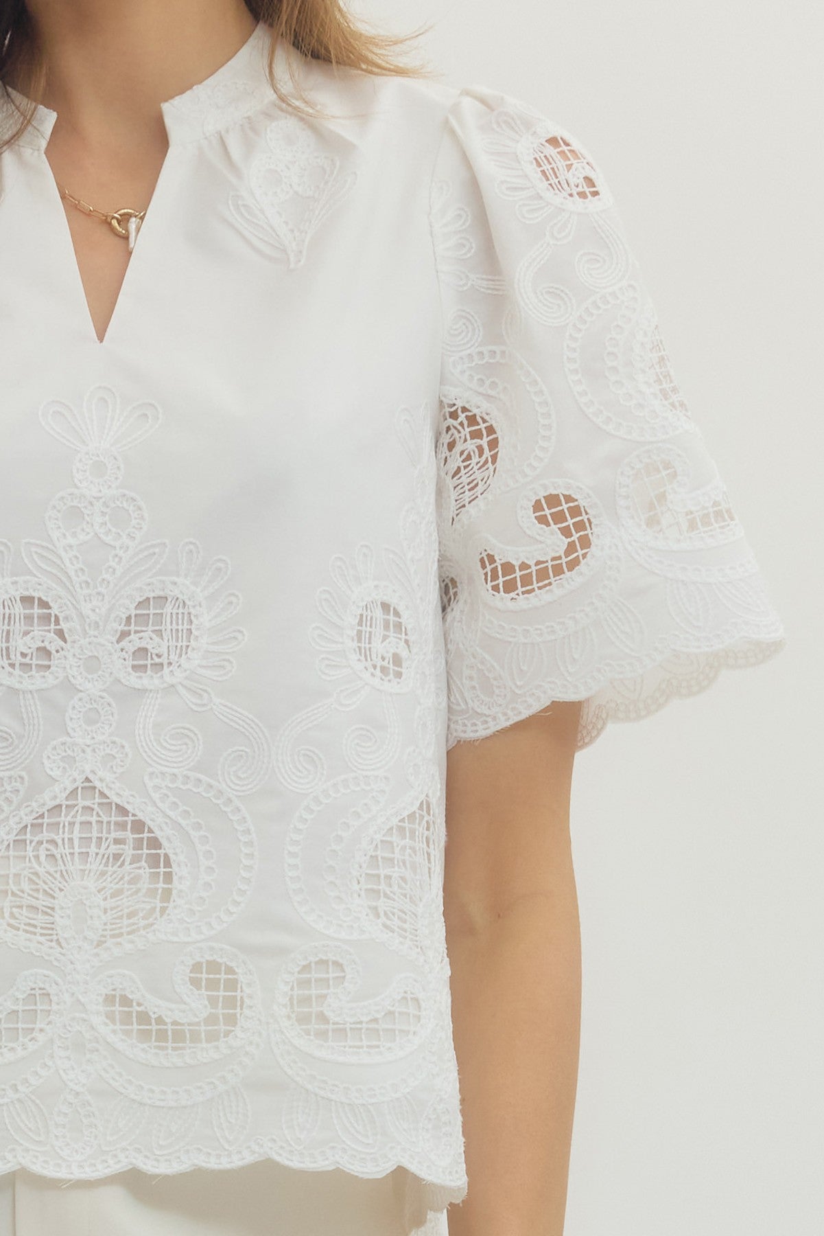 corrine embroidered blouse