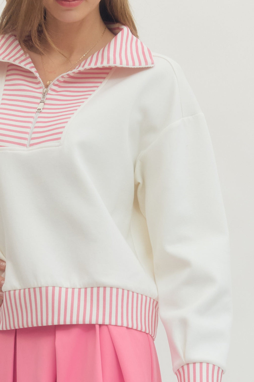 quinn half zip pullover