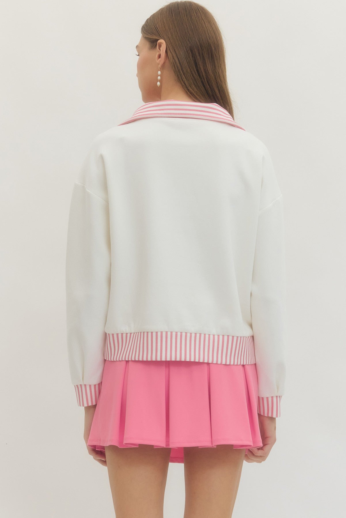 quinn half zip pullover