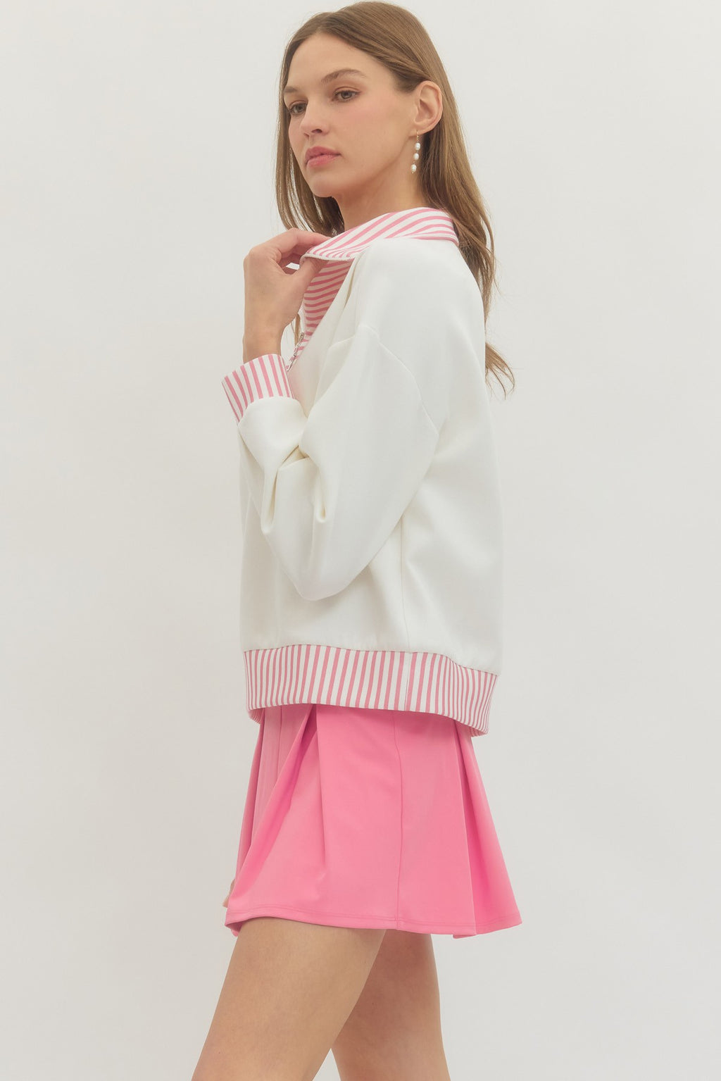 quinn half zip pullover