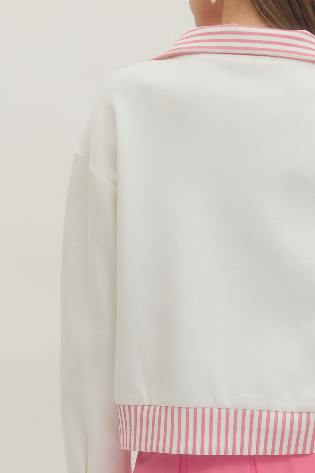 quinn half zip pullover