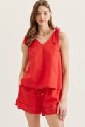 steph shoulder tie top