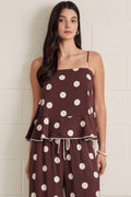 jora polka dot top