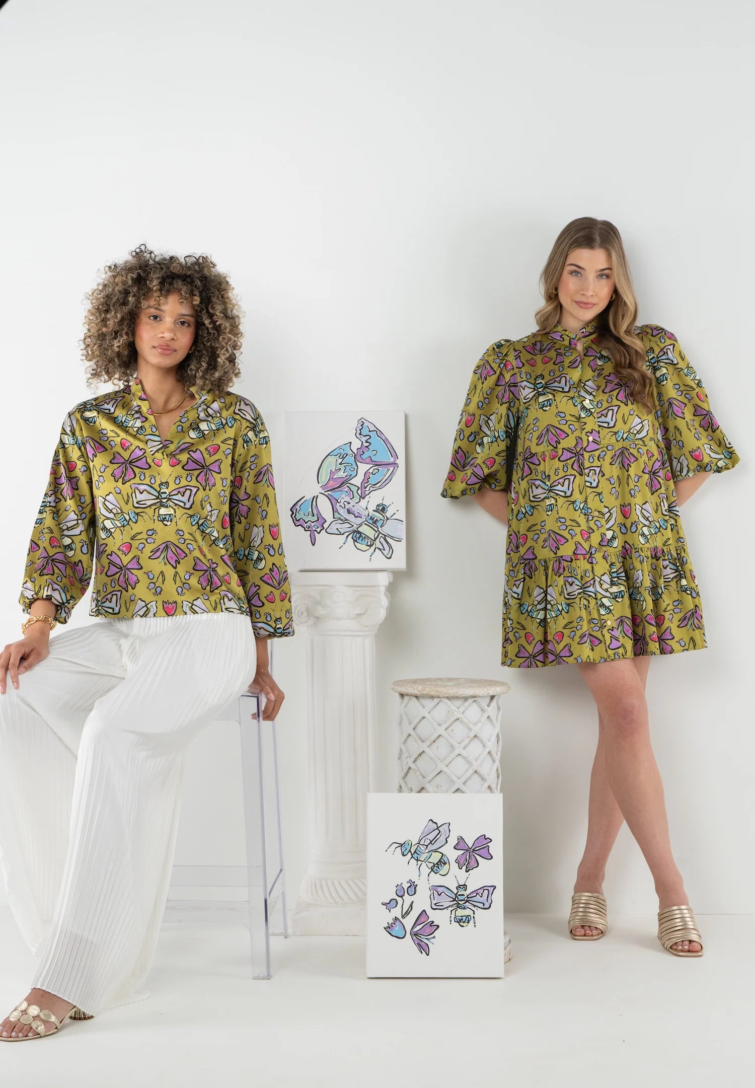 sadie dress in dutch bee