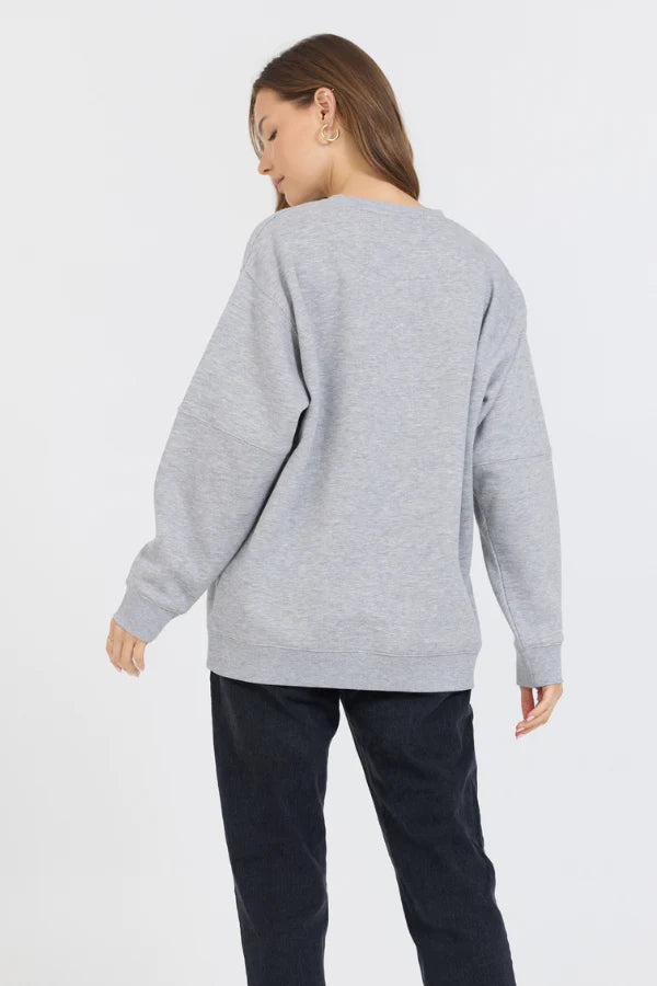 garment dye fleece sweatshirt