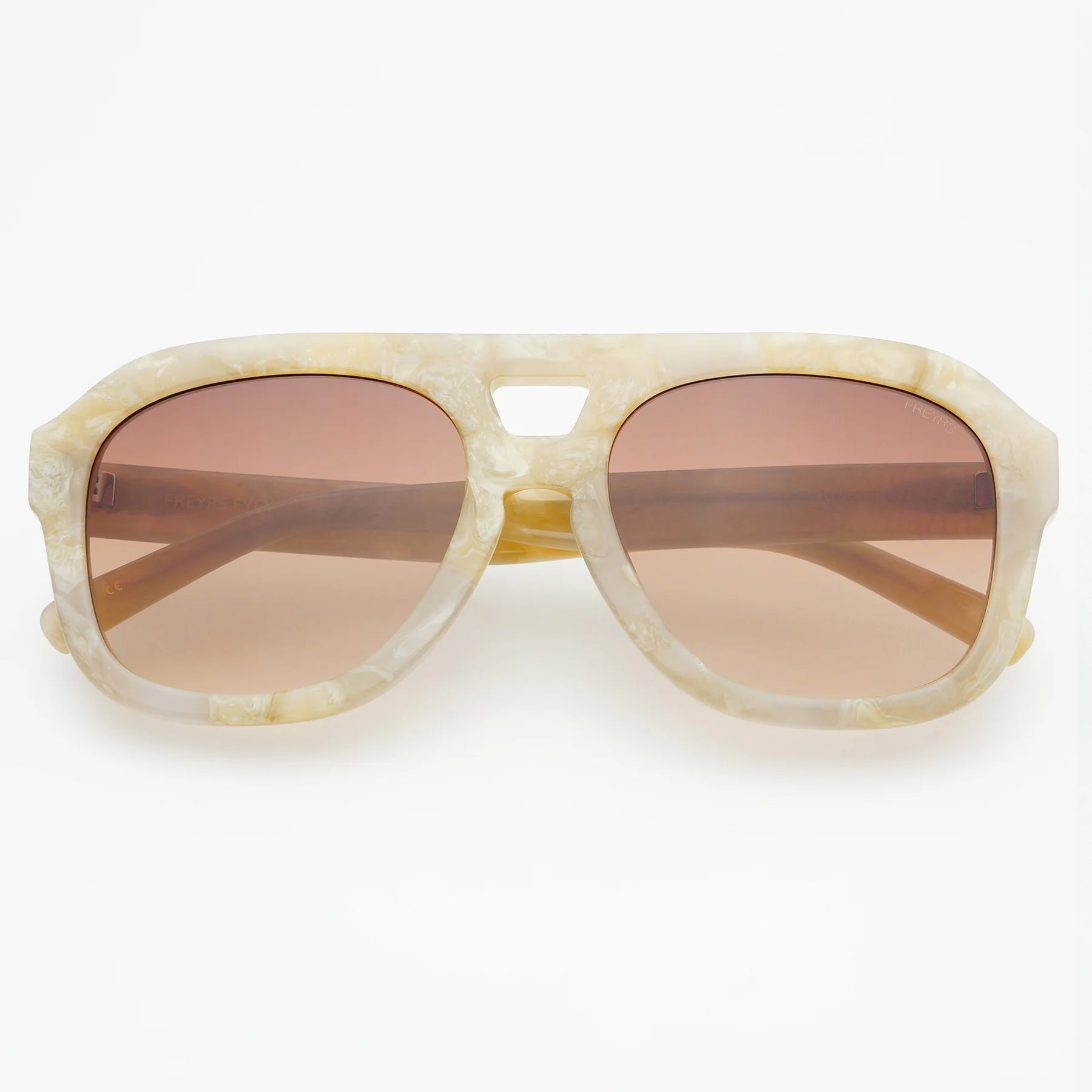 Voyager Oversized Aviator Sunglasses gray pearl