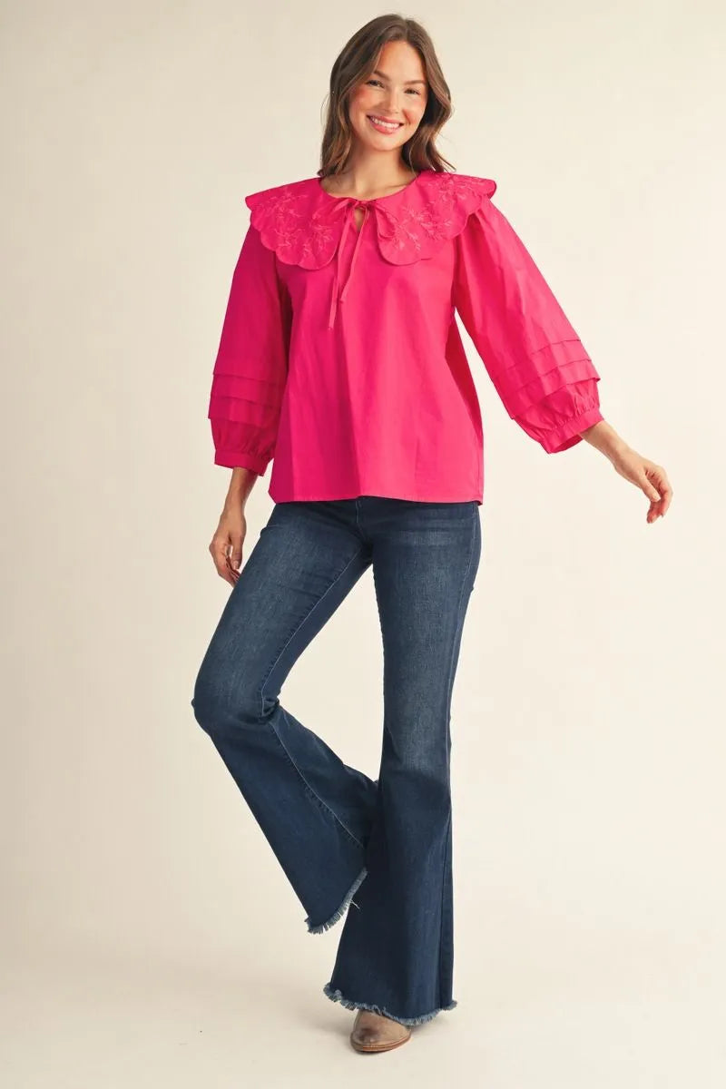 amelia peter pan collar blouse