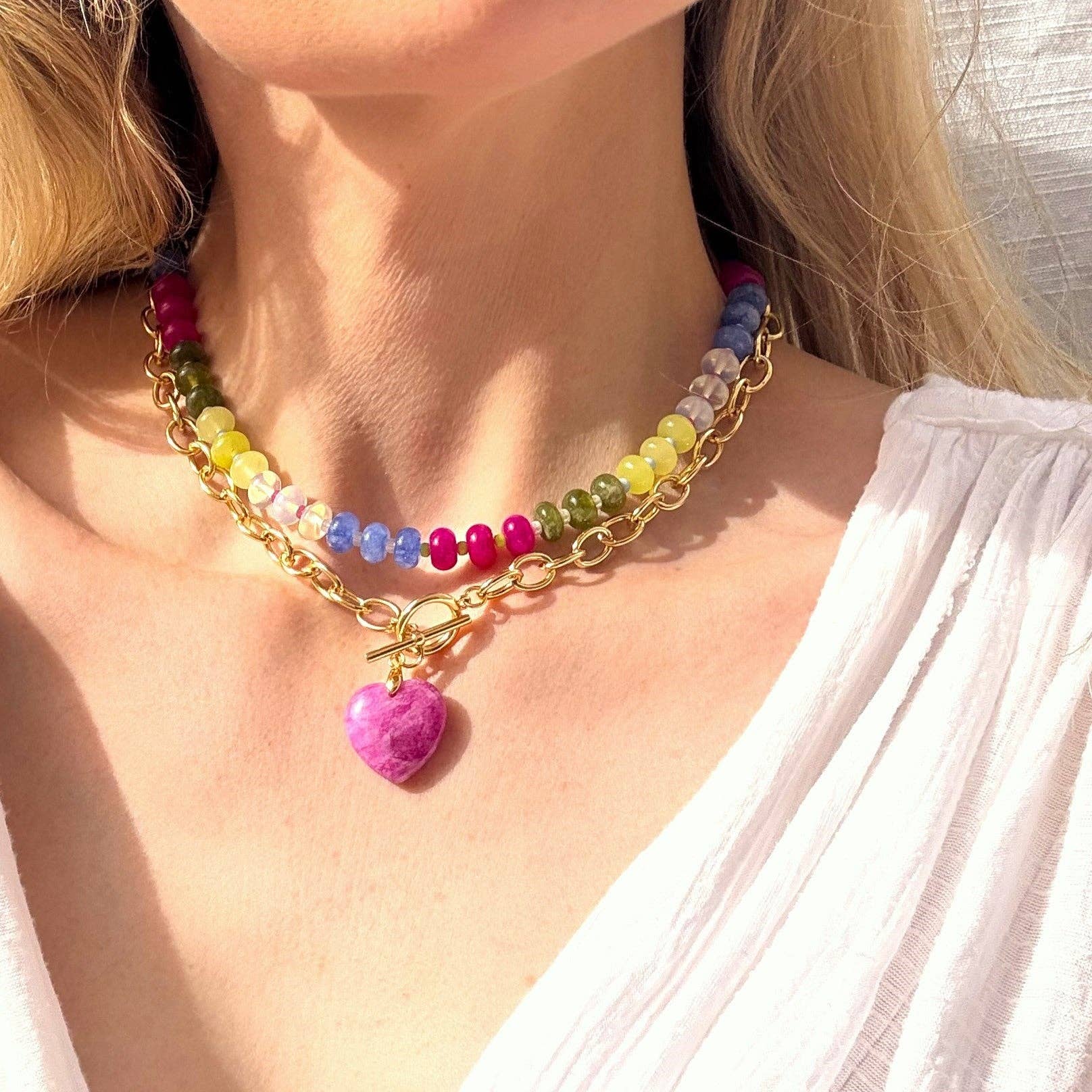 Boardwalk Candy Beaded Necklace