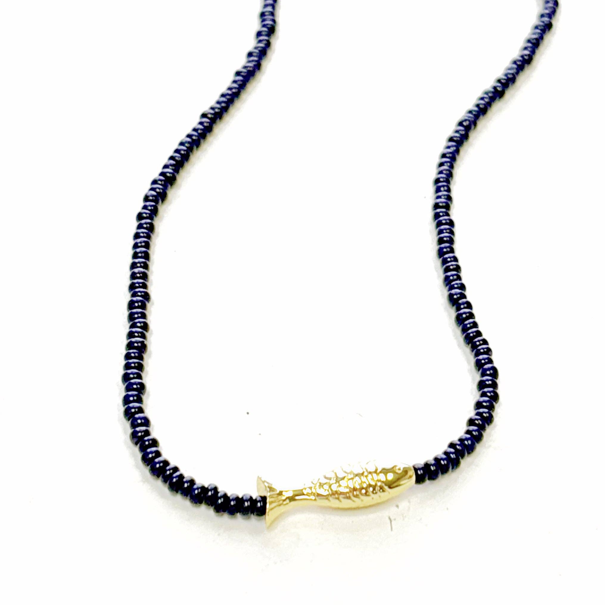 Lucky Fish Beaded Necklace
