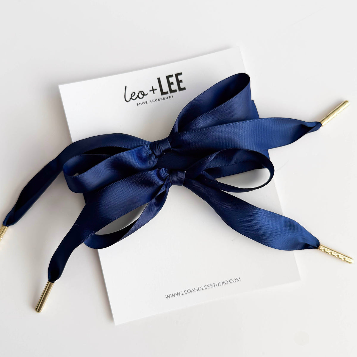 Satin Sneaker Laces with Gold Aglets – Luxe Shoe Accessory