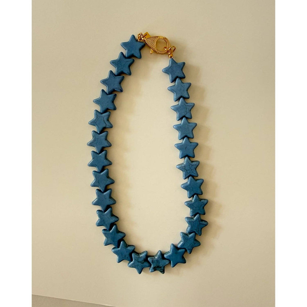 Star Necklace - Large - Dusty Blue